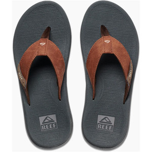 2024 Reef Chanclas Santa Ana Para Hombre Ci5835 - Gris / Fuego